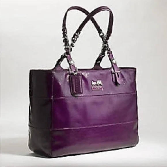 Coach Tribeca Double Strap Patent Leather Tote Shoulder Bag 14123‎ Authentic - Picture 16 of 16